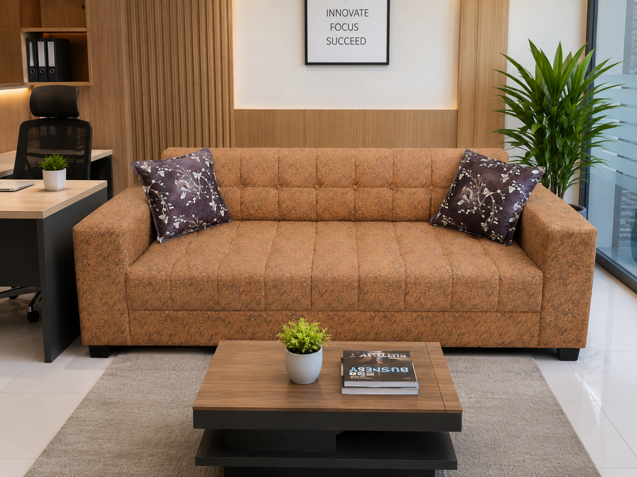 Sofa 2 seater sold 3 seater available in stock