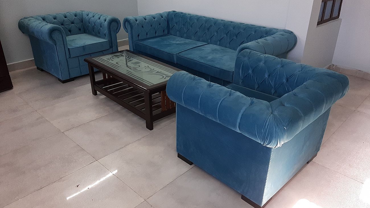 Sofa ice blue sold and available on order
