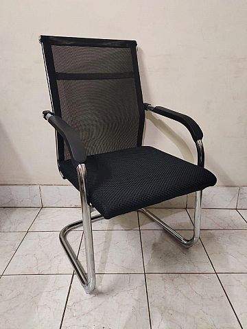 Visitor chair crome finish back net